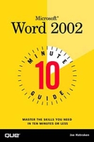 10 Minute Guide to Microsoft(R) Word 2002 артикул 13125d.